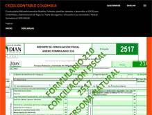 Tablet Screenshot of excelcontablecolombia.com